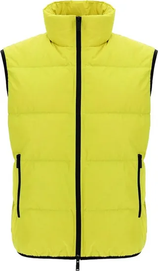 Dsquared2 Logo Printed High Neck Padded Gilet