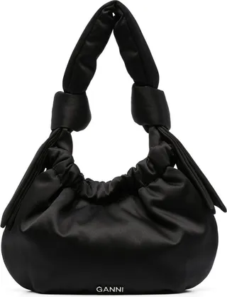 Drawstring-Fastening Shoulder Bag