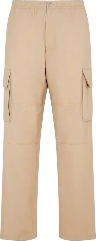 Marni Elasticated Waistband Straight-Leg Cargo Pants