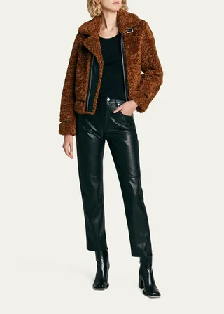 Audrey Teddy Faux-Fur Jacket
