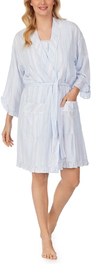 Stripe Short Robe