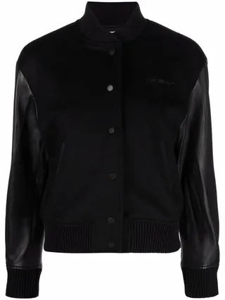 Diag Varsity bomber jacket