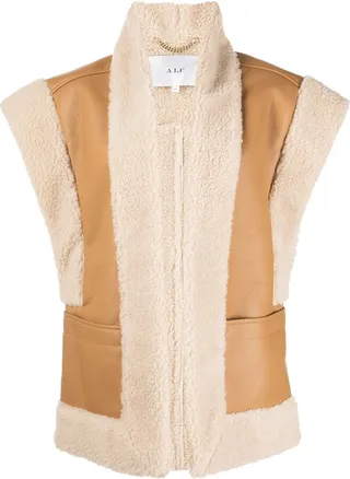 Sutton faux-shearling gilet