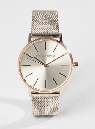 Mesh Strap Analog Watch