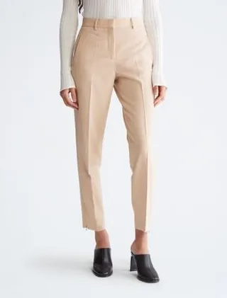 Tapered Cropped Ankle Pants