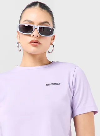 Regular Logo Space Printed T-Shirt