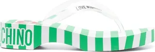 Striped 40mm Platform Flip-Flops