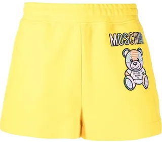 Teddy Bear-Print Track Shorts