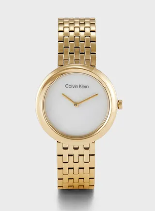 Twisted Bezel Analog Watch