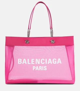 Duty Free Large mesh tote bag