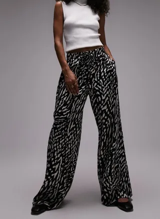 Printed High Waist Pants