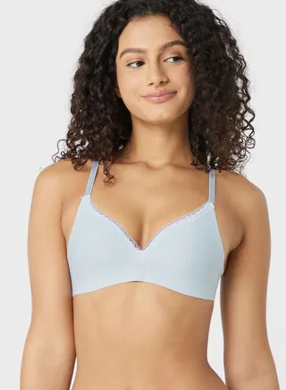 T-Shirt Bra With Mesh Trim