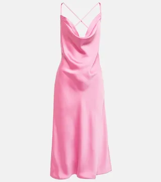 Satin midi dress