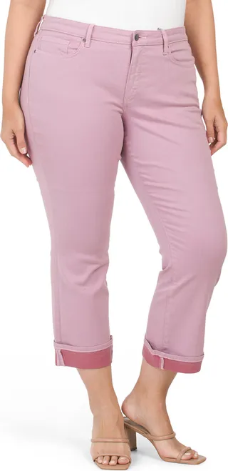 Plus Barbara Ankle Jeans With Rolled Cuffs