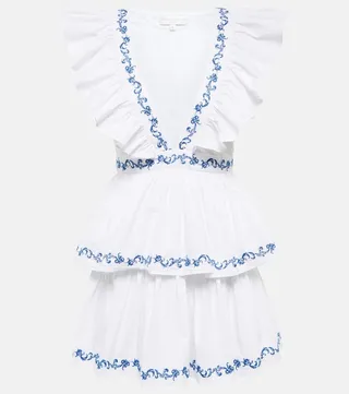 Miranda embroidered minidress