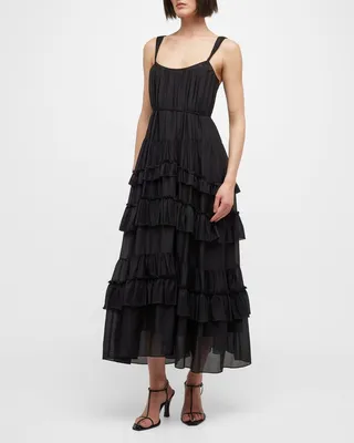 Kandra Tiered Skirt Maxi Dress