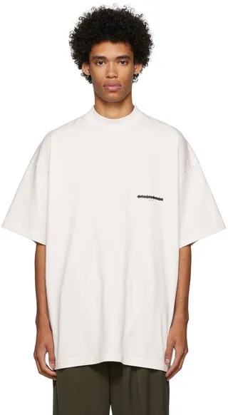 Balenciaga White Strike 1917 Oversized T-Shirt
