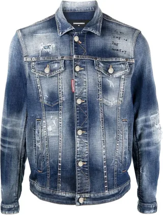 Distressed Denim Jacket