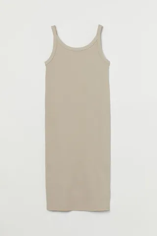 Ribbed Jersey Dress