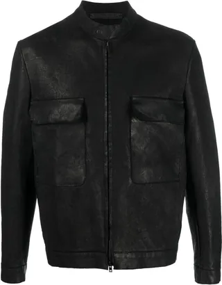 Zipped Leather Jacket