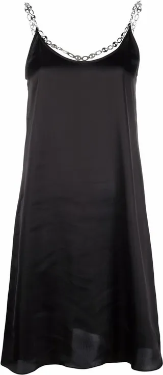 Chain-Link Spaghetti Strap Dress
