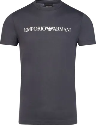 Emporio Armani Logo Print Crewneck T-Shirt