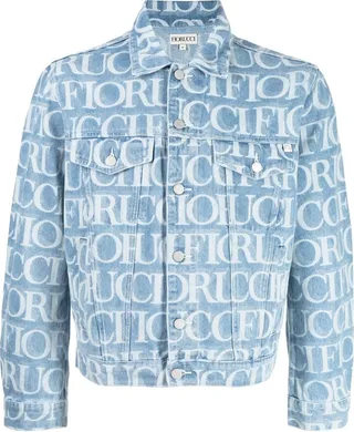Logo-Print Denim Jacket