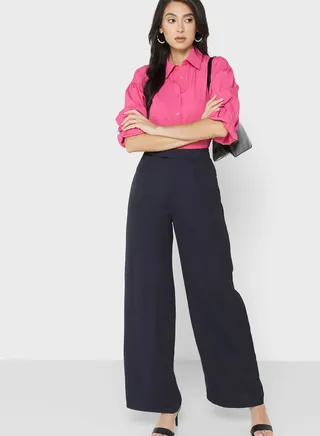 Straight Cut Tailored Pants
