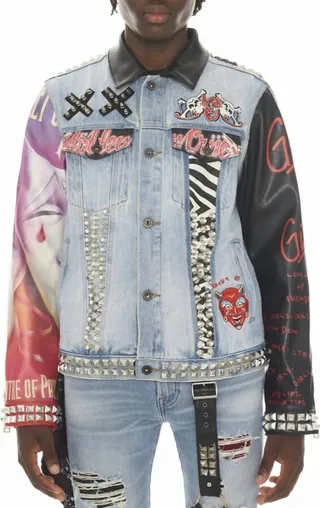 Men'S Motley Crue Type Iv Denim Jacket in Crue