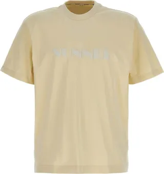 Sunnei Logo Printed Crewneck T-Shirt