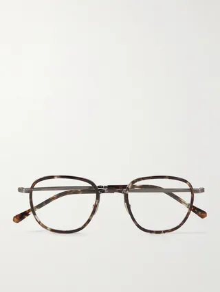 Griffith II Round-Frame Tortoiseshell Acetate Optical Glasses