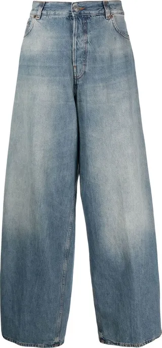 High-Waisted Wide-Leg Jeans