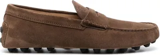 Round-Toe Suede Loafers