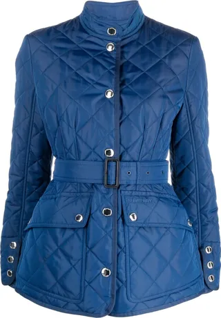 BURBERRY- Quilted Short Jacket