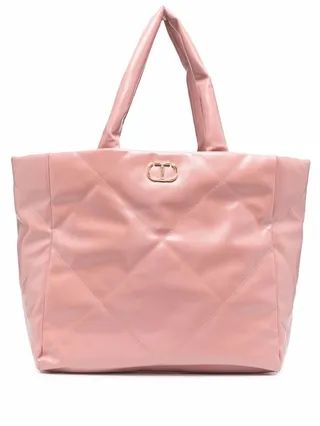 Logo-Plaque Tote Bag