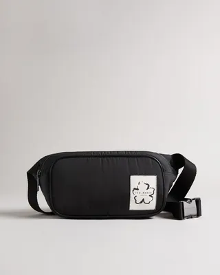 Nylon Belt Bag in Black
