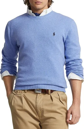 Wool-Cashmere Crewneck Sweater