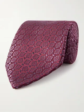 8.5cm Silk-Jacquard Tie