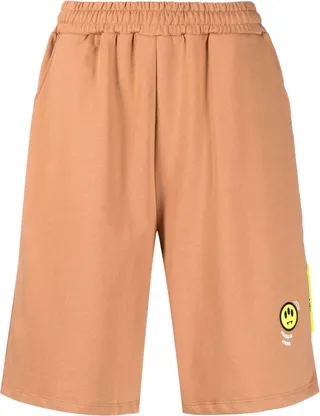 Logo-Print Cotton Shorts