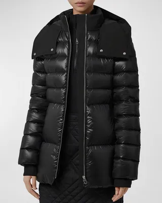 Burniston Belted Horizontal Puffer Jacket