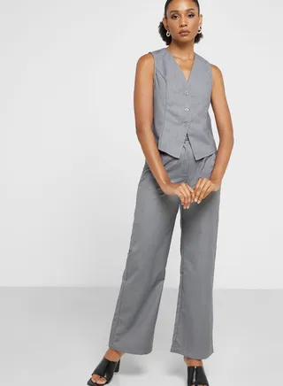 Sleeveless Vest & Pant Set