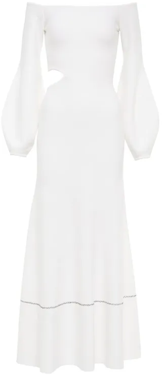 Oskar off-shoulder midi dress