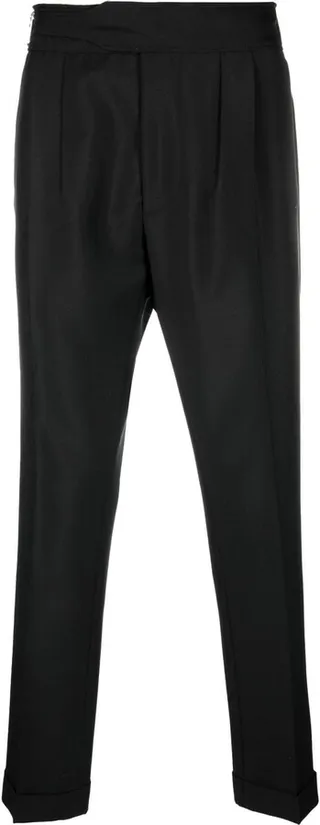 Belted Cropped Trousers