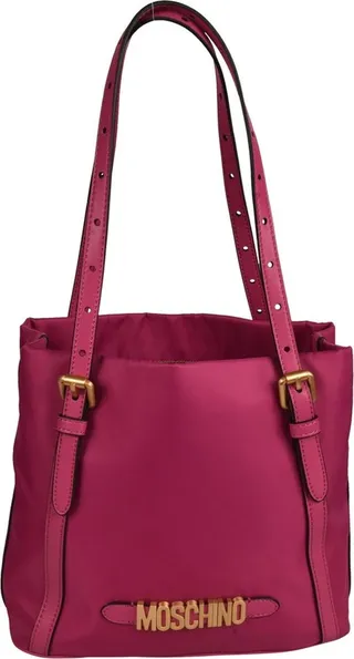 Moschino Logo Plaque Tote Bag