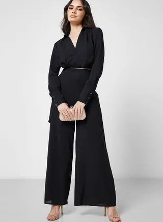 Cropped Top And Pant Set