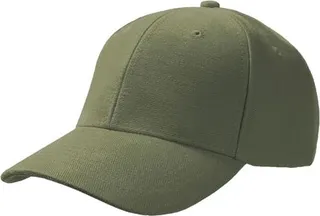 Atlantis Pilot Premium Brush Cotton 6 Panel Cap - Olive