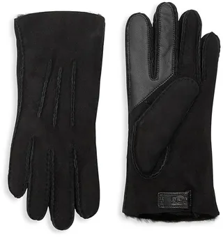 Contrast Sheepskin Touch Tech Gloves