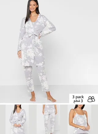 3 In 1 Printed Pyjama Set
