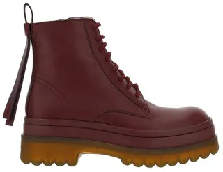 REDValentino Lace-Up Biker Boots