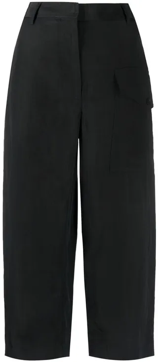 High-Waisted Cropped Trousers